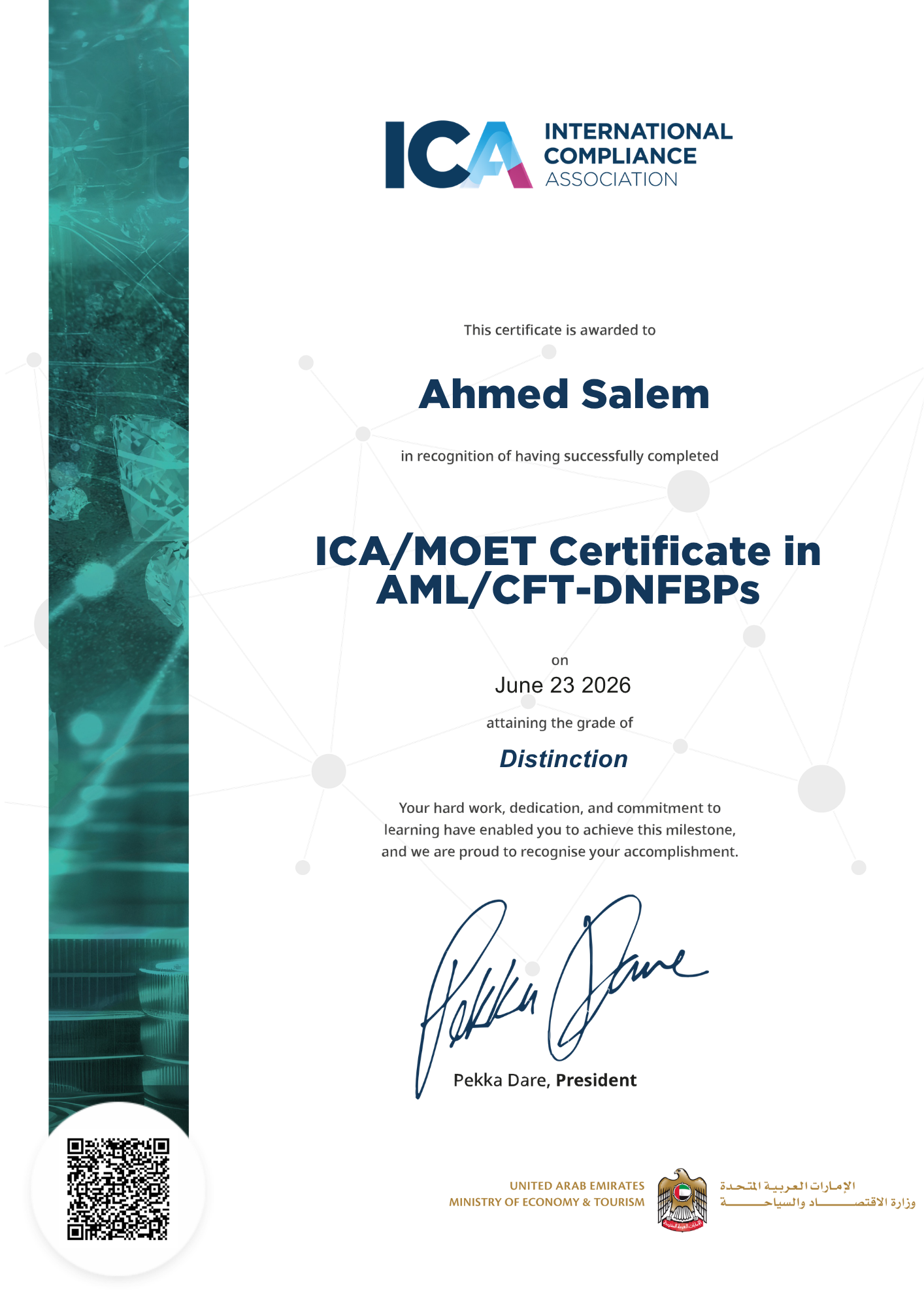 ICA/MOET CERTIFICATE IN AML/CFT-DNFBPs
